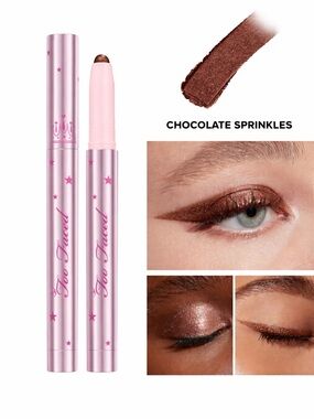 ✨ Too Faced Quickie Queen Cream Eyeshadow Stick Chocolate Sprinkles | NIB ✨